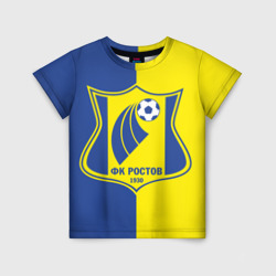 ФК Ростов желто синие – Детская футболка 3D с принтом купить со скидкой в -33%