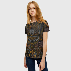 Женская футболка 3D Идол Ацтеков - фото 2