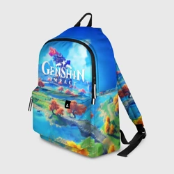 Рюкзак 3D Мир Геншин Импакт world Genshin Impact