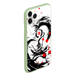 Чехол для iPhone 11 Pro Max матовый Ghost of Tsushima дракон на спине - фото 2