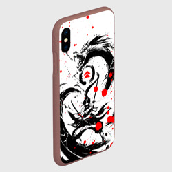 Чехол для iPhone XS Max матовый Ghost of Tsushima дракон на спине - фото 2