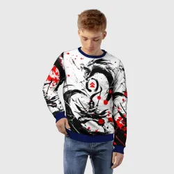 Детский свитшот 3D Ghost of Tsushima дракон на спине - фото 2