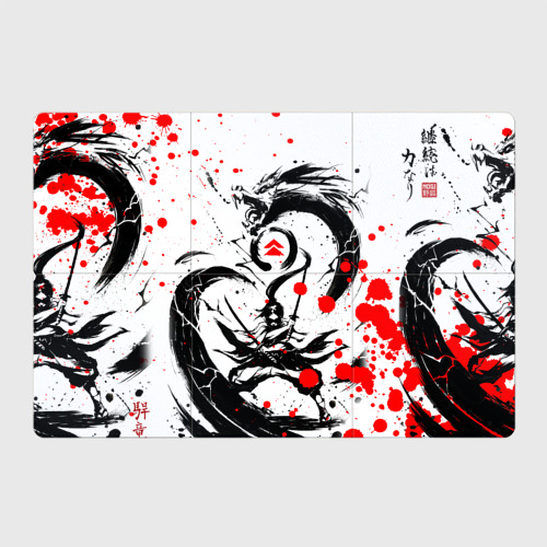Магнитный плакат 3Х2 Ghost of Tsushima дракон на спине