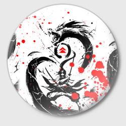 Значок Ghost of Tsushima дракон на спине