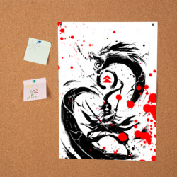 Постер Ghost of Tsushima дракон на спине - фото 2