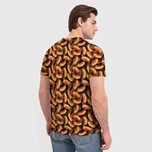 Мужская футболка 3D Хот-Доги Hot Dogs, цвет 3D печать - фото 4