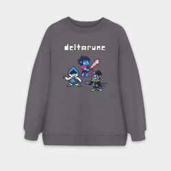 Женский свитшот oversize без начеса хлопок Deltarune Дельтарун