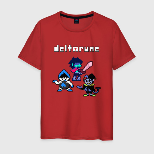 Мужская футболка хлопок Deltarune Дельтарун, цвет красный