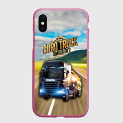Чехол для iPhone XS Max матовый Euro Truck Simulator