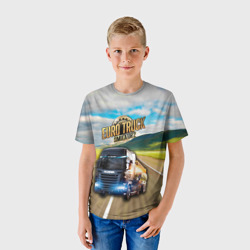 Детская футболка 3D Euro Truck Simulator - фото 2