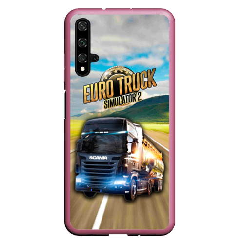 Чехол для Honor 20 Euro Truck Simulator, цвет малиновый