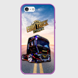 Чехол для iPhone 5/5S матовый Euro Truck Simulator Евро Трек Симулятор