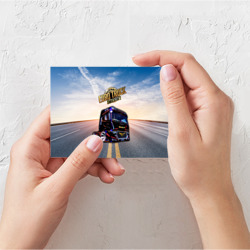 Поздравительная открытка Euro Truck Simulator Евро Трек Симулятор - фото 2