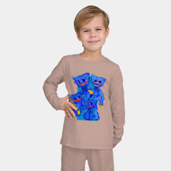 Детская пижама с лонгсливом хлопок Хагги Вагги - Huggy Wuggy - Poppy Playtime - фото 2
