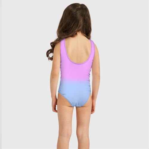 Детский купальник 3D Розовый Хагги Вагги обнимает подушку, цвет 3D печать - фото 4