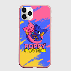 Чехол для iPhone 11 Pro Max матовый Huggy Wuggy and Kissy Missy Poppy Playtime