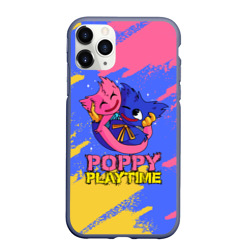 Чехол для iPhone 11 Pro Max матовый Huggy Wuggy and Kissy Missy Poppy Playtime