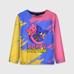 Детский лонгслив 3D Huggy Wuggy and Kissy Missy Poppy Playtime