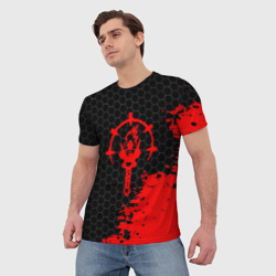 Мужская футболка 3D Darkest Dungeon Освещение факелом - фото 2