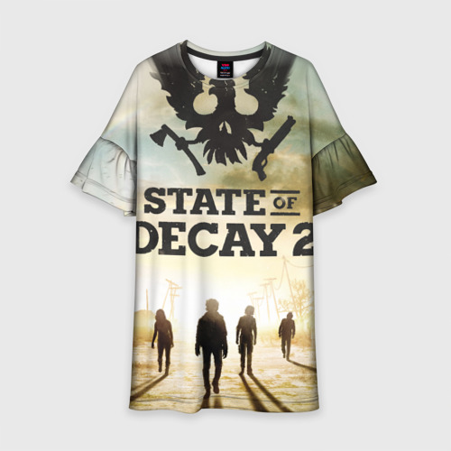 Детское платье 3D Poster State of Decay +спина, цвет 3D печать