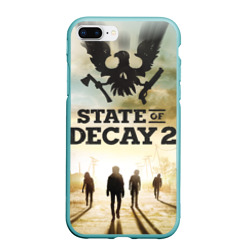 Чехол для iPhone 7Plus/8 Plus матовый Poster State of Decay +спина