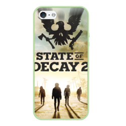 Чехол для iPhone 5/5S матовый Poster State of Decay +спина