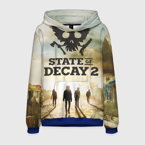 Мужская толстовка 3D Poster State of Decay +спина, цвет синий