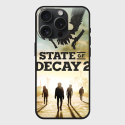 Чехол силиконовый для Apple iPhone 15 Pro матовый Poster State of Decay +спина