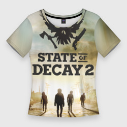 Женская футболка 3D Slim Poster State of Decay +спина
