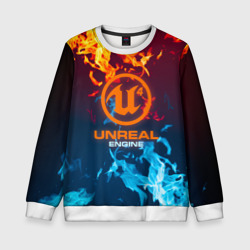 Детский свитшот 3D Unreal Огонь