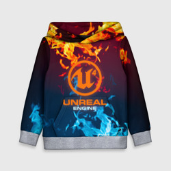 Детская толстовка 3D Unreal Огонь