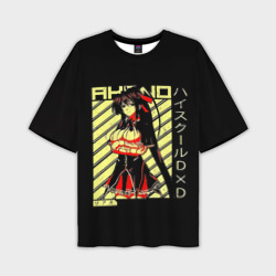 Мужская футболка oversize 3D Акэно - Демоны старшей школы