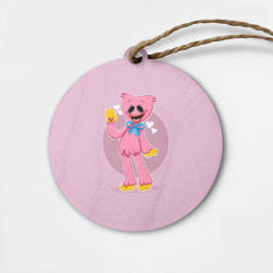 Деревянная игрушка круг Kissy Missy Poppy Playtime Поппи плейтайм Кисси Мисси