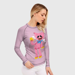 Женский рашгард 3D Kissy Missy Poppy Playtime Поппи плейтайм Кисси Мисси - фото 2