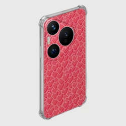 Чехол для Huawei Pura 70 Pro Моя Любовь сердечки паттерн - фото 2