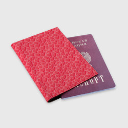 Обложка для паспорта матовая кожа Моя Любовь сердечки - фото 2