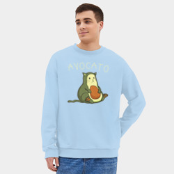 Мужской свитшот oversize без начеса хлопок Avocato авокато - фото 2