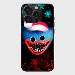 Чехол силиконовый для Apple iPhone 15 Pro матовый Хаги Ваги новогодний Poppy Playtime новый год 2022