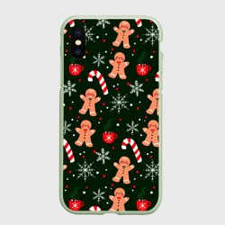 Чехол для iPhone XS Max матовый Новый год 2022 атмосфера