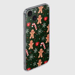 Чехол для iPhone 15 силиконовый с защитой камеры Новый год 2022 атмосфера - фото 2