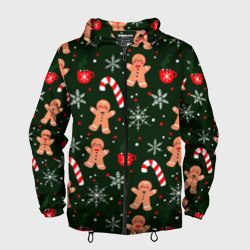 Мужская ветровка 3D Новый год 2022 атмосфера