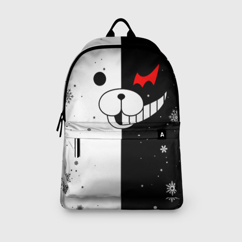 Рюкзак 3D Новогодний Монокума чёрно белый новый год 2022 - фото 4