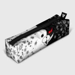 Пенал школьный 3D Новогодний Монокума чёрно белый новый год 2022