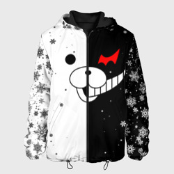 Мужская куртка 3D Монокума чёрно белый новый год