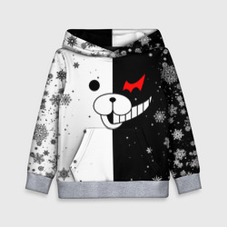 Детская толстовка 3D Новогодний Монокума чёрно белый новый год 2022