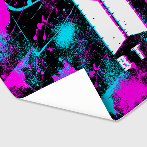 Бумага для упаковки 3D Неоновый БТС neon BTS - фото 3