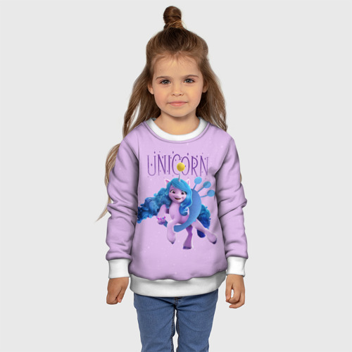 Детский свитшот 3D Unicorn Izzy, цвет 3D печать - фото 7