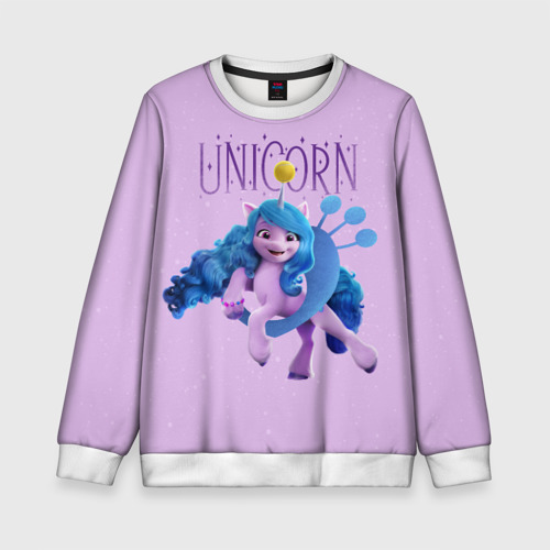 Детский свитшот 3D Unicorn Izzy, цвет 3D печать