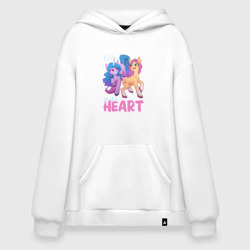 Худи SuperOversize хлопок My Little Pony. Follow your heart