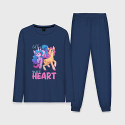 Мужская пижама с лонгсливом хлопок My Little Pony. Follow your heart